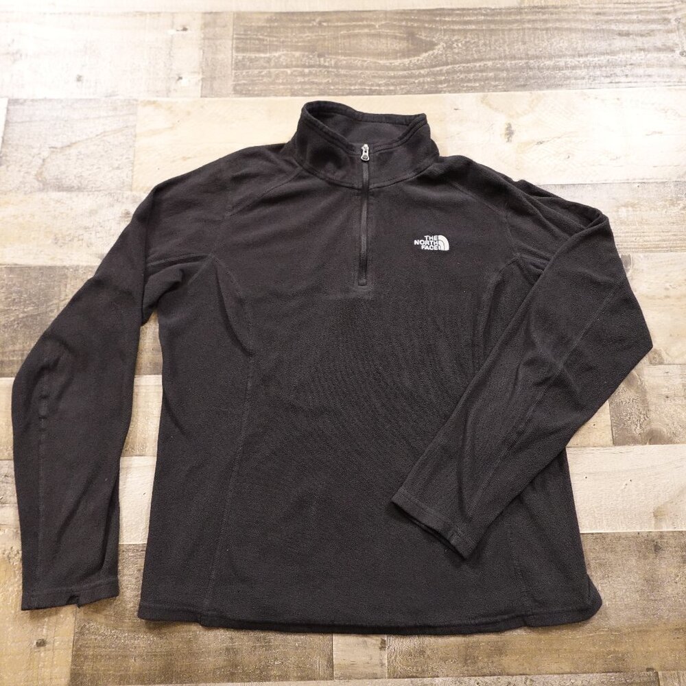 The North Face Polartec fleece base layer sweater women's medium black